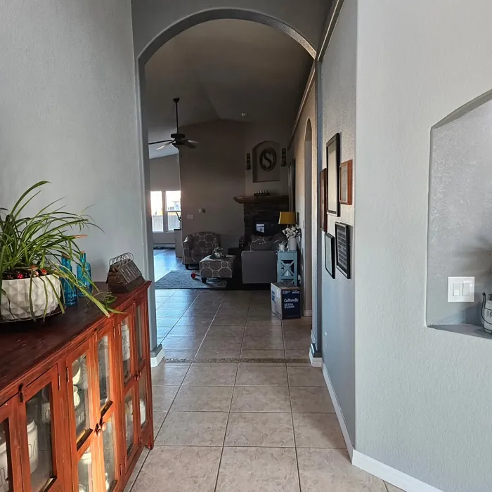 Wales Gray hallway makeover