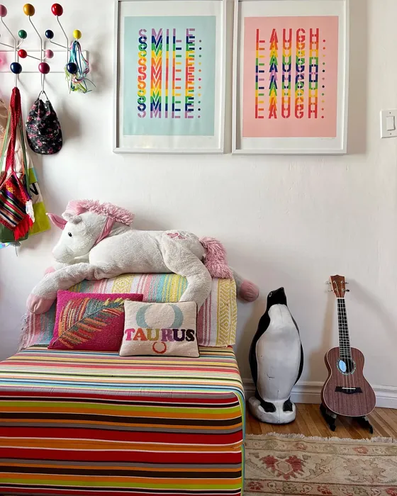 Benjamin Moore White Opulence kids' room paint