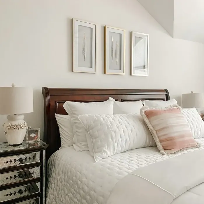 White Opulence bedroom paint