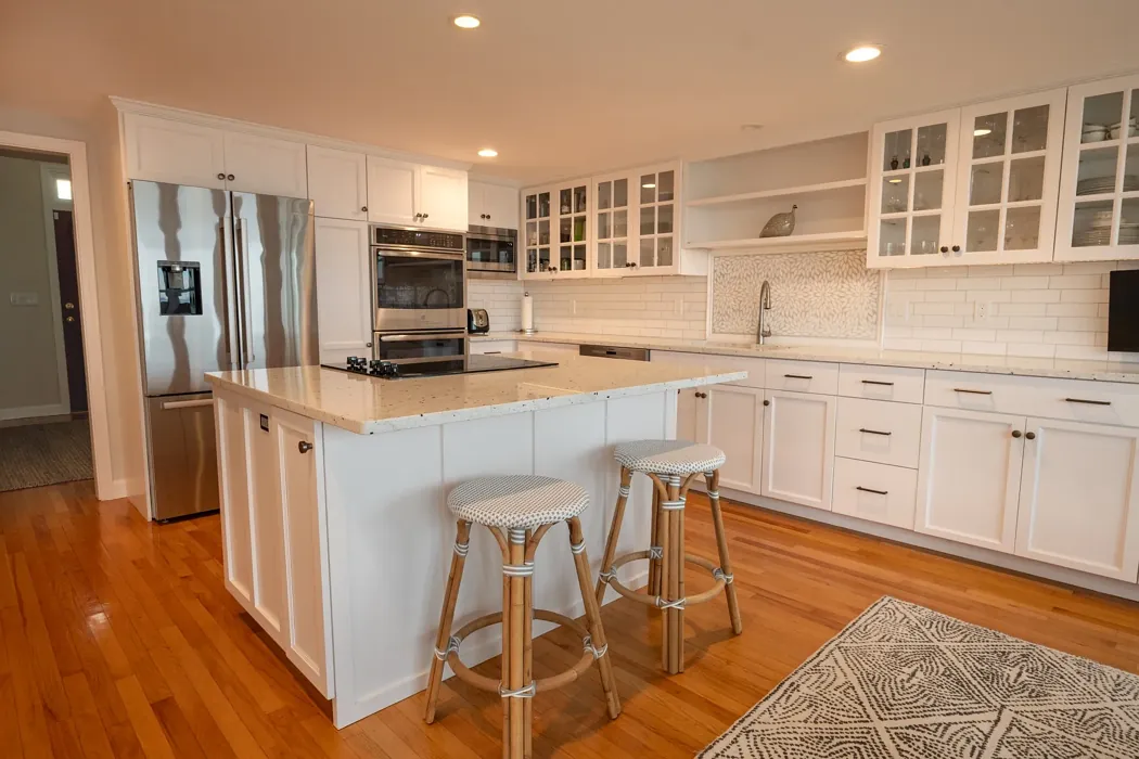 White Opulence kitchen cabinets 