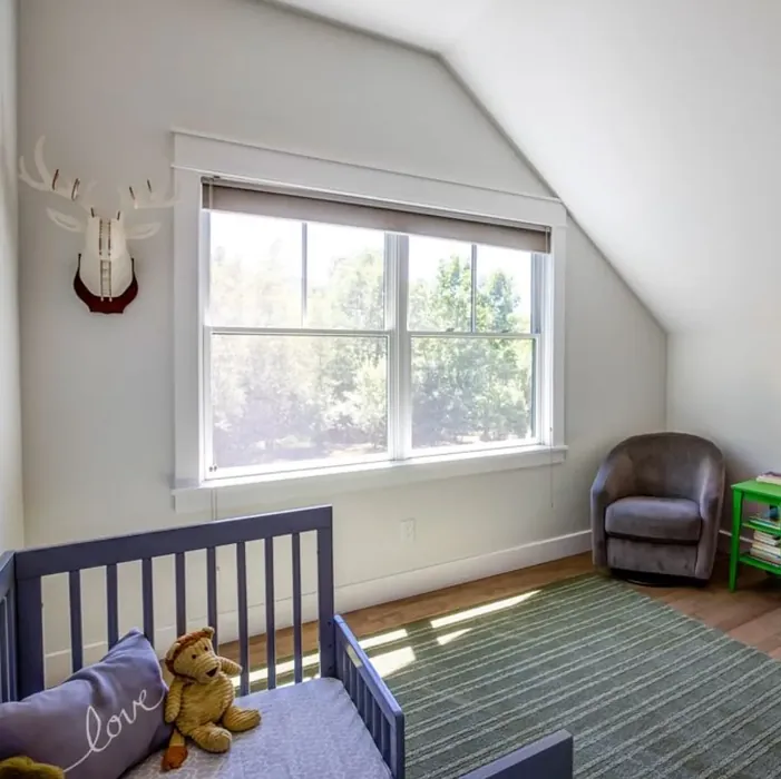 Benjamin Moore White Wisp kids' room 