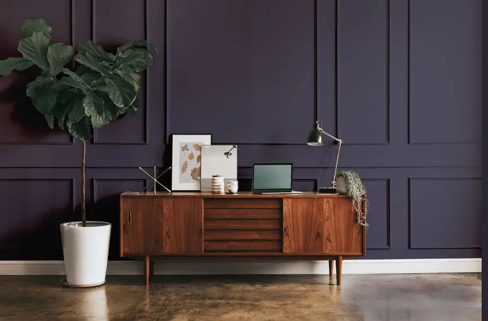 Benjamin Moore Wood Violet modern interior