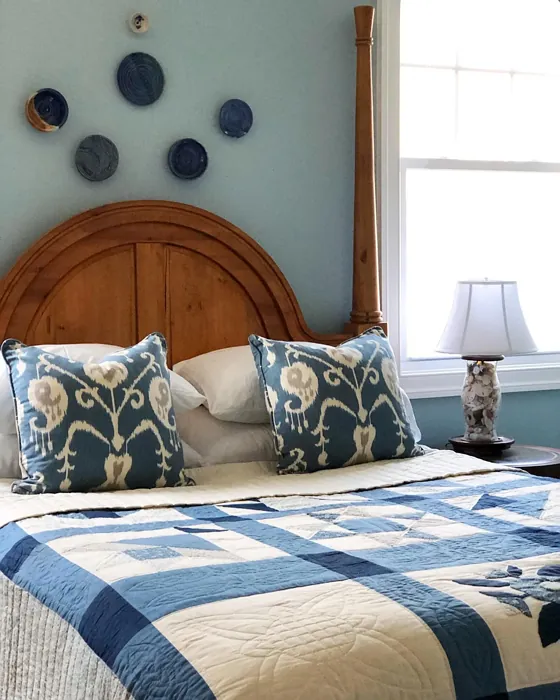 Benjamin Moore Yarmouth Blue bedroom color