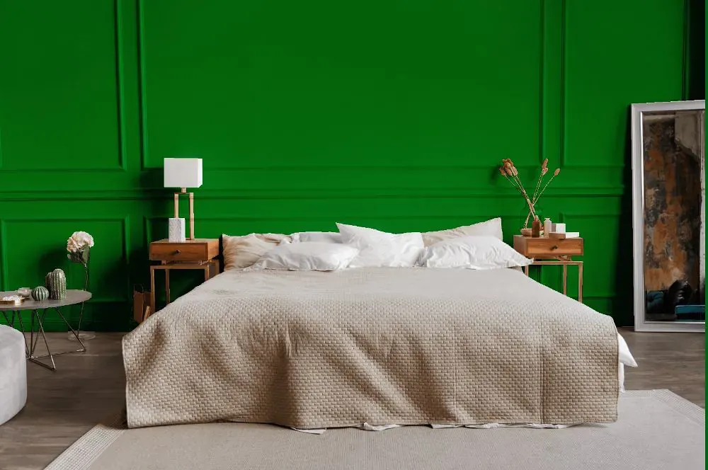 Benjamin Moore Yellow Green bedroom