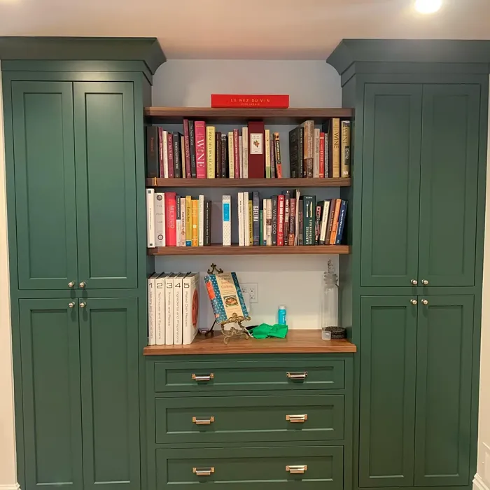 SW Billiard Green painted furniture 