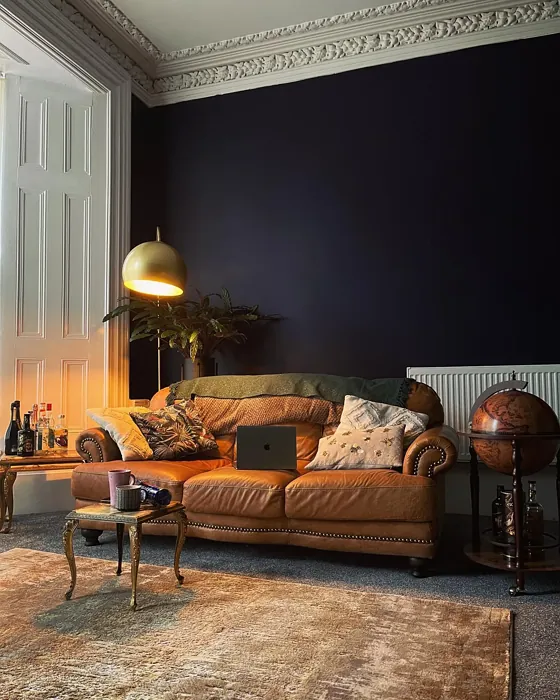 Dulux Black Opal living room interior