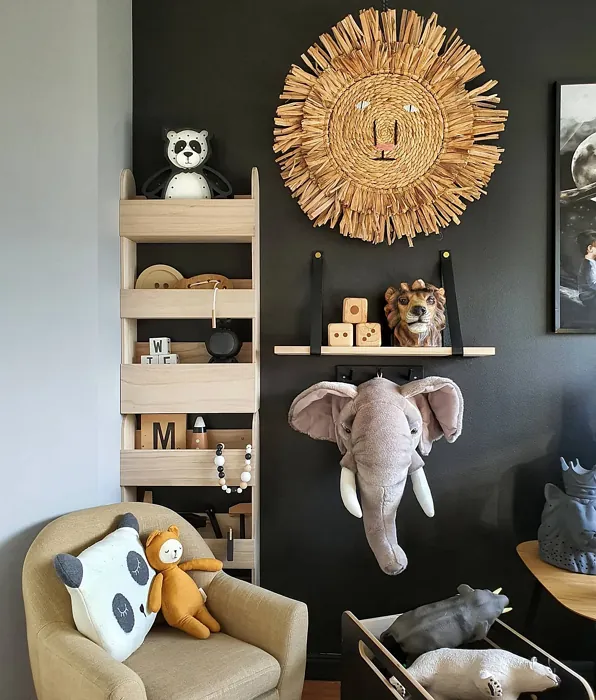 Jotun Dempet Sort boho kids' room interior