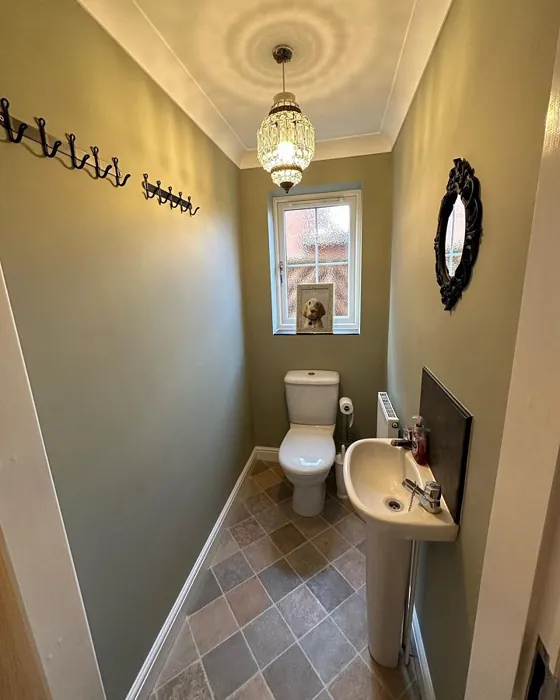 Farrow and Ball Blue Gray 91 bathroom