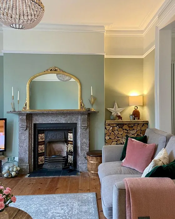 Farrow and Ball Blue Gray 91 living room