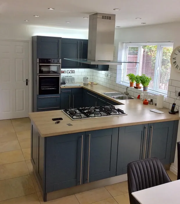 RAL 7031 kitchen cabinets 