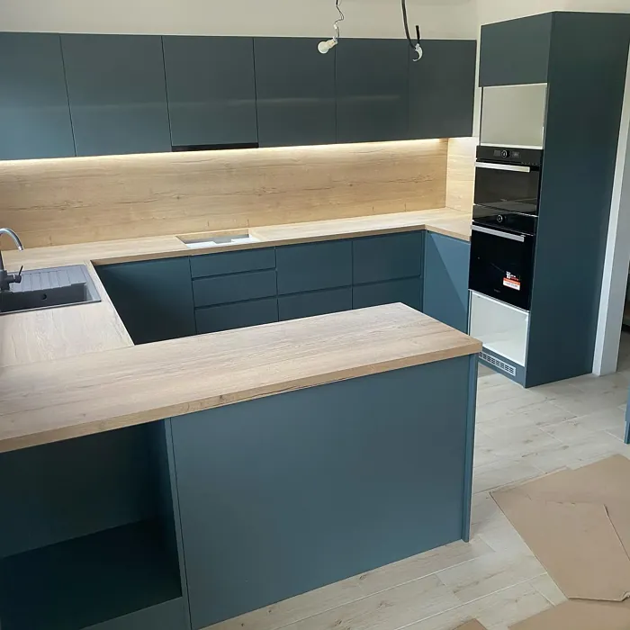 RAL 7031 kitchen cabinets color