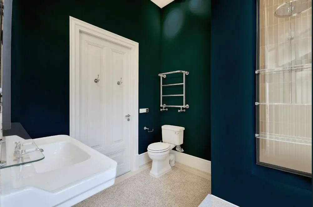 Sherwin Williams Blue Hill bathroom