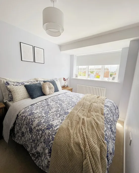 Dulux Blueberry White cozy bedroom interior