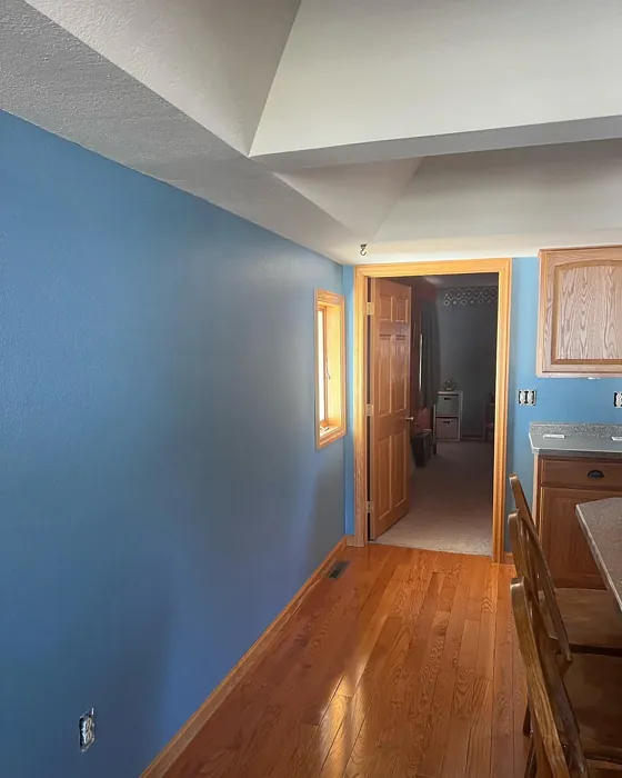 Sherwin Williams Bluebird Feather kitchen interior