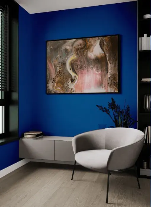 Sherwin Williams Blueblood living room