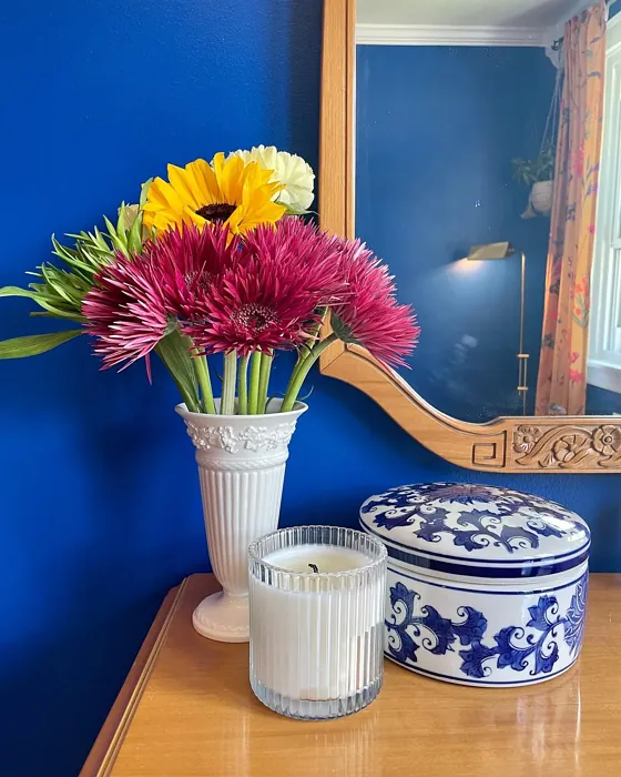 Sherwin Williams Blueblood bedroom color review