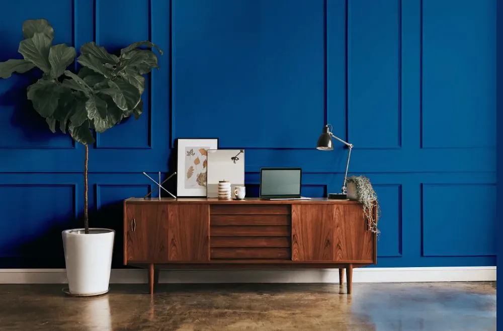 Sherwin Williams Blueblood modern interior