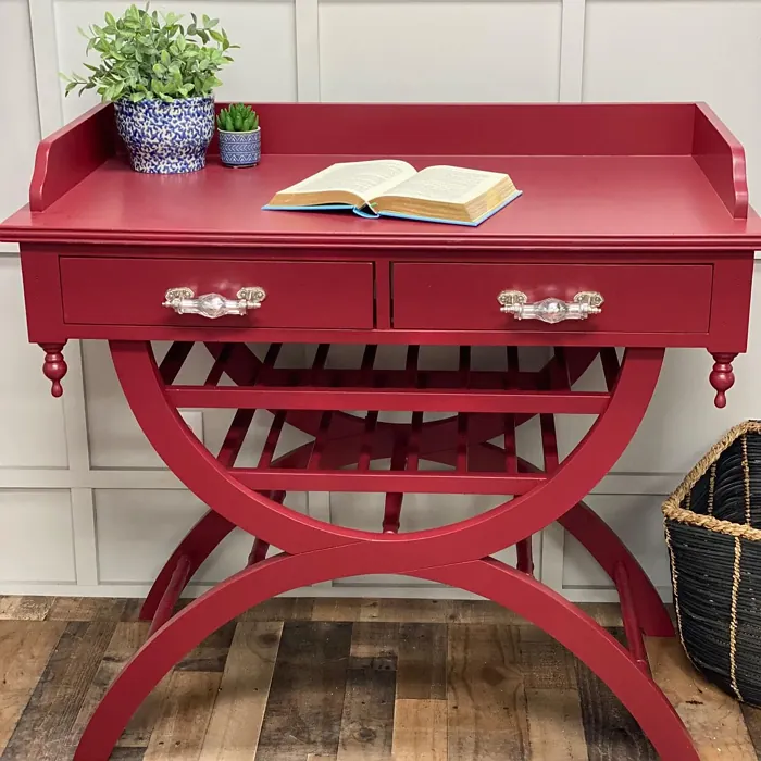 Sherwin Williams Borscht painted furniture color