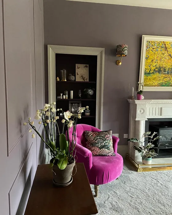 Farrow and Ball Brassica living room color