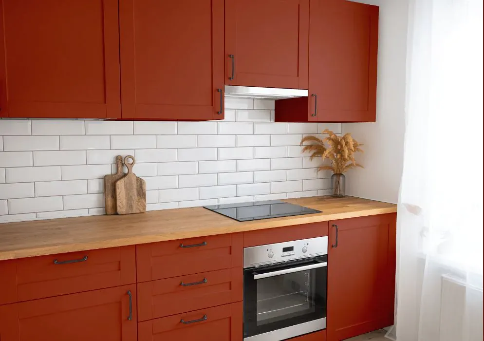 Sherwin Williams Brick Paver kitchen cabinets