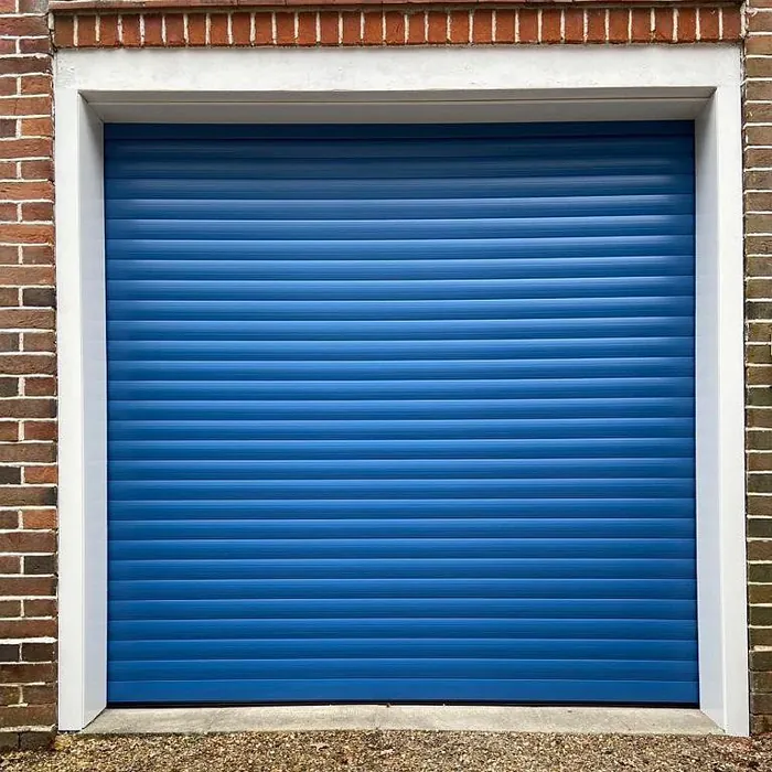 Brillant blue RAL 5007 roller shutter