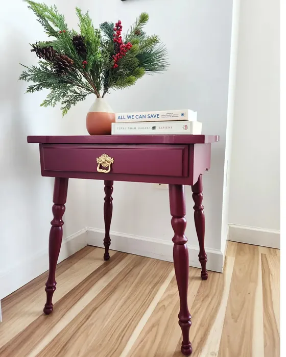Sw Burgundy Painted Furniture