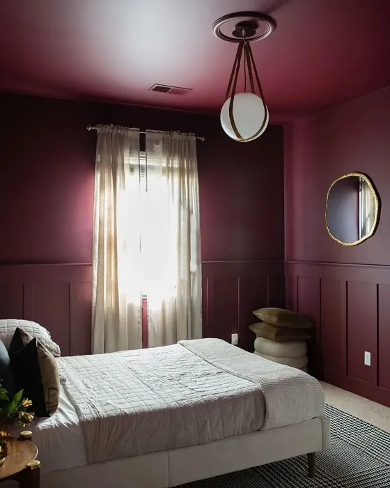 Sherwin Williams Burgundy bedroom paint