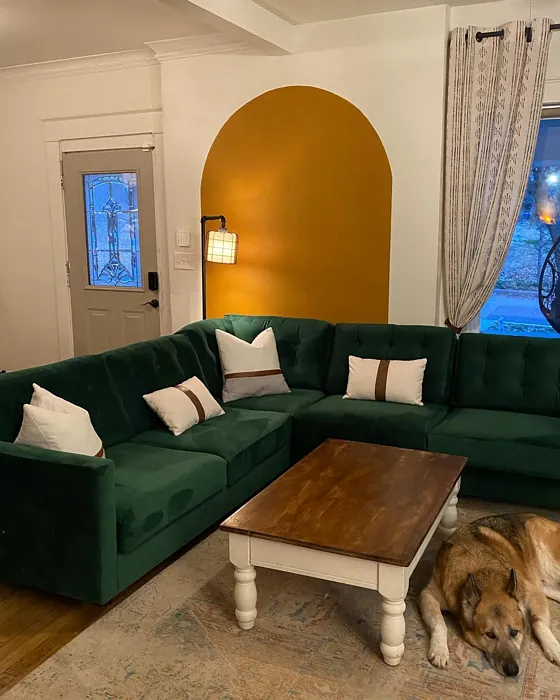 Sherwin Williams Butterscotch Living Room Painted Arch