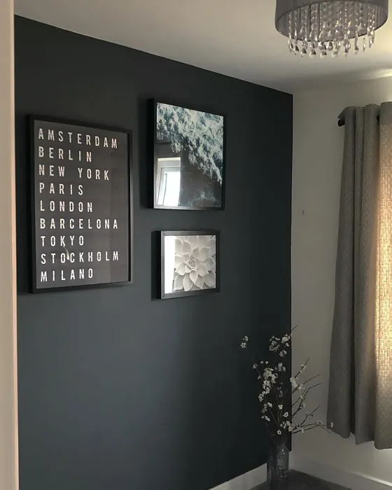 Dulux Cannon Ball accent wall 