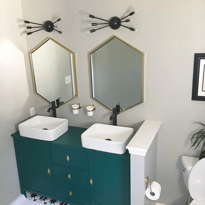 Sherwin Williams Cape Verde Bathroom Vanity