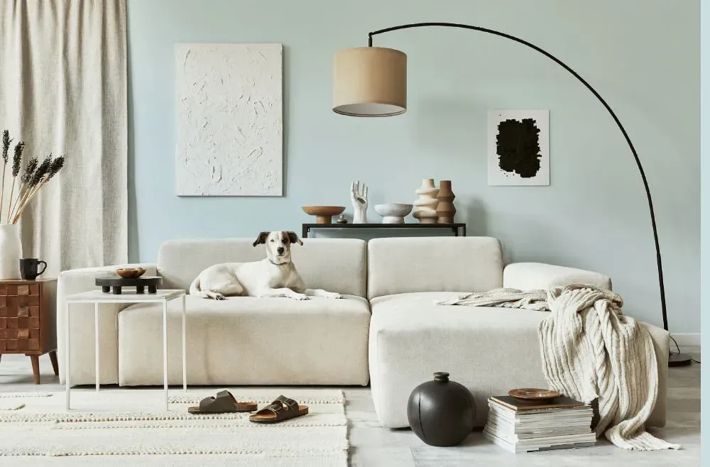 Sherwin Williams Carefree cozy living room