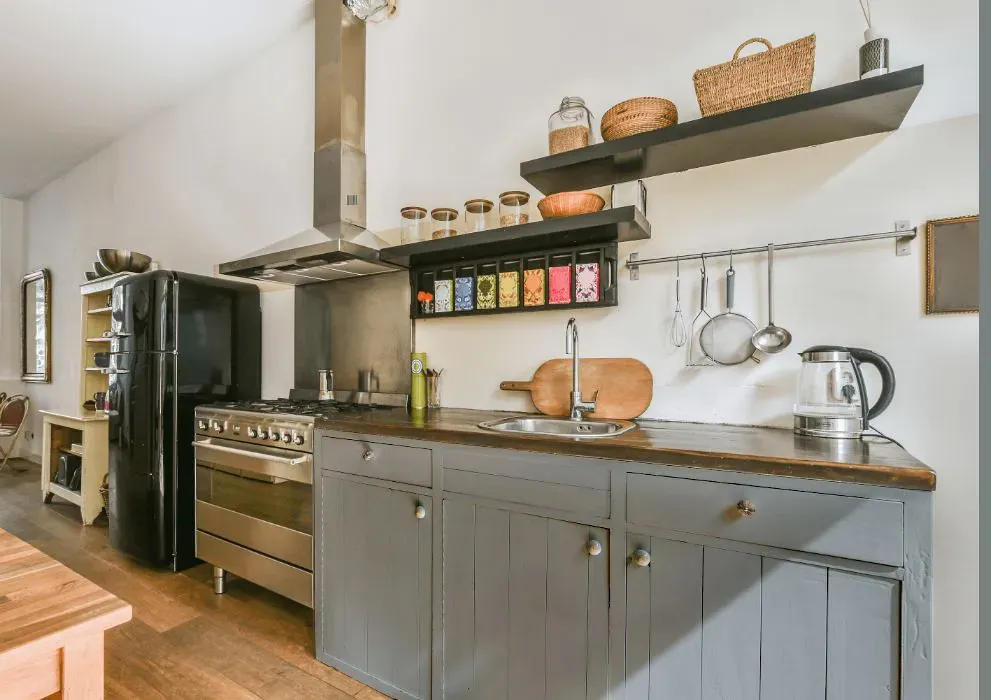 Sherwin Williams Castlegate kitchen cabinets