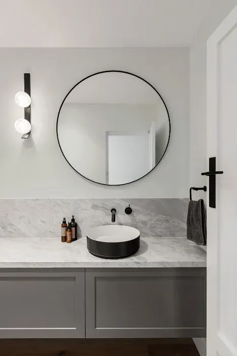 Sherwin Williams Ceiling Bright White minimalist bathroom