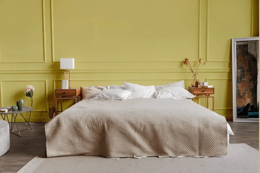 Sherwin Williams Chartreuse bedroom