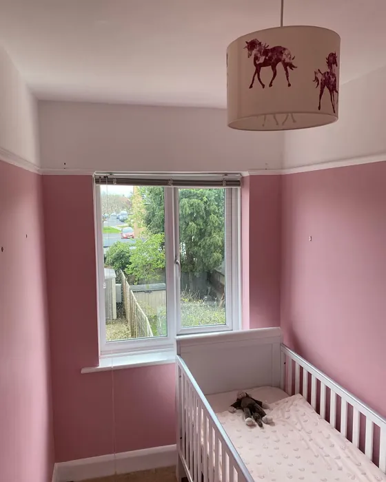 Dulux Cherry Plum nursery interior