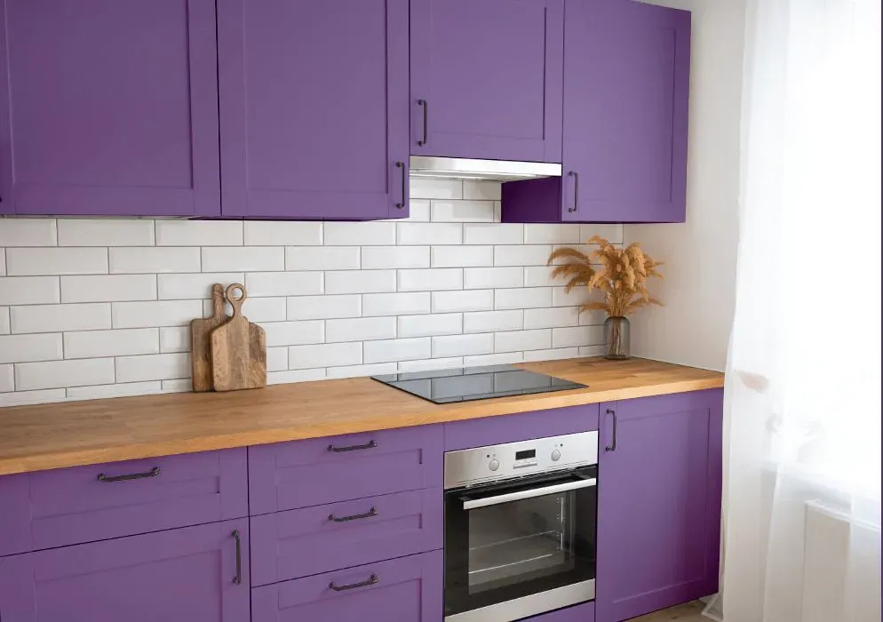 Sherwin Williams Clematis kitchen cabinets