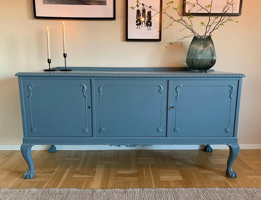 Jotun Coastal Blue painted storage 