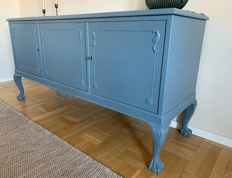 Jotun Coastal Blue painted storage color