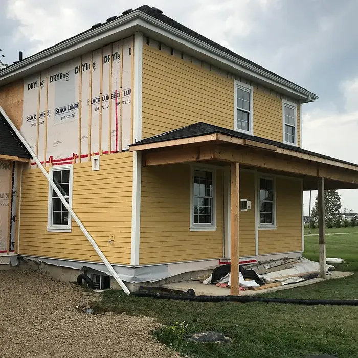 SW Colonial Yellow house exterior paint