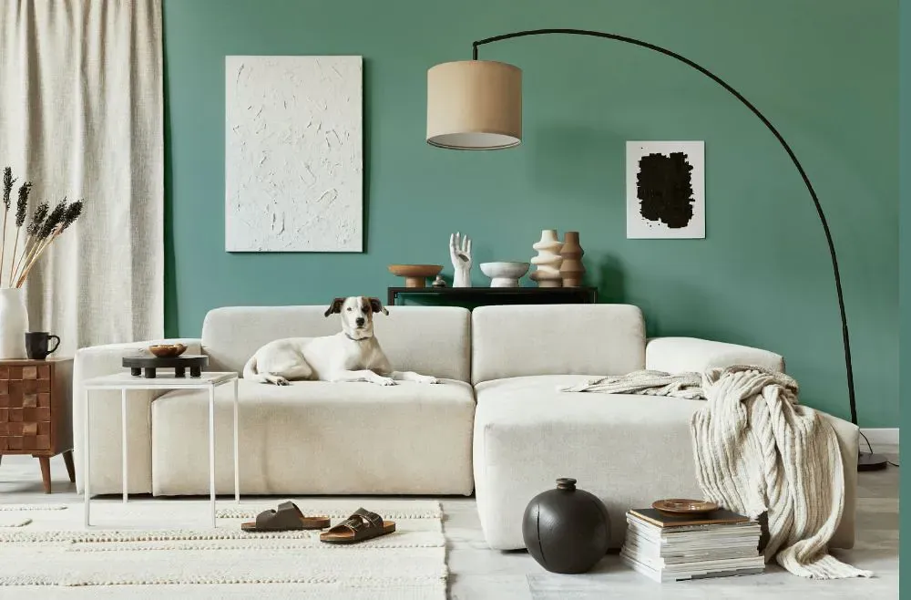 Sherwin Williams Composed cozy living room