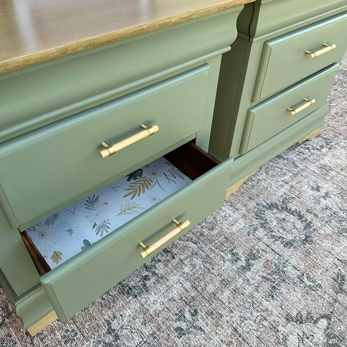 Behr Conifer Green PPU10-19 painted furniture