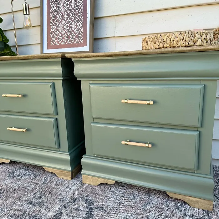 Behr Conifer Green PPU10-19 painted furniture