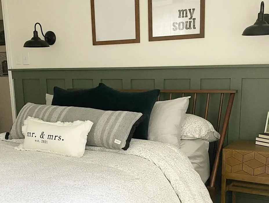 Conifer Green bedroom paint review
