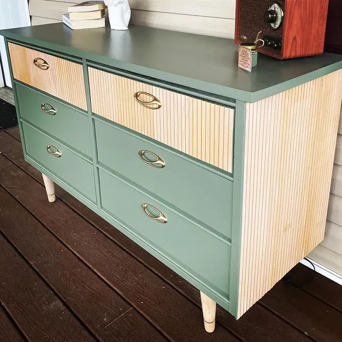 Conifer Green painted furniture paint