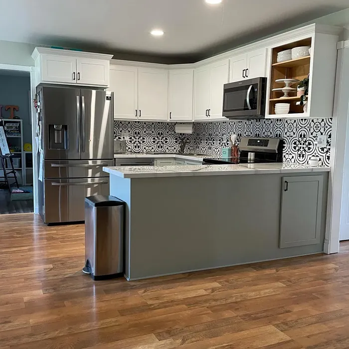 SW Contented kitchen cabinets color review