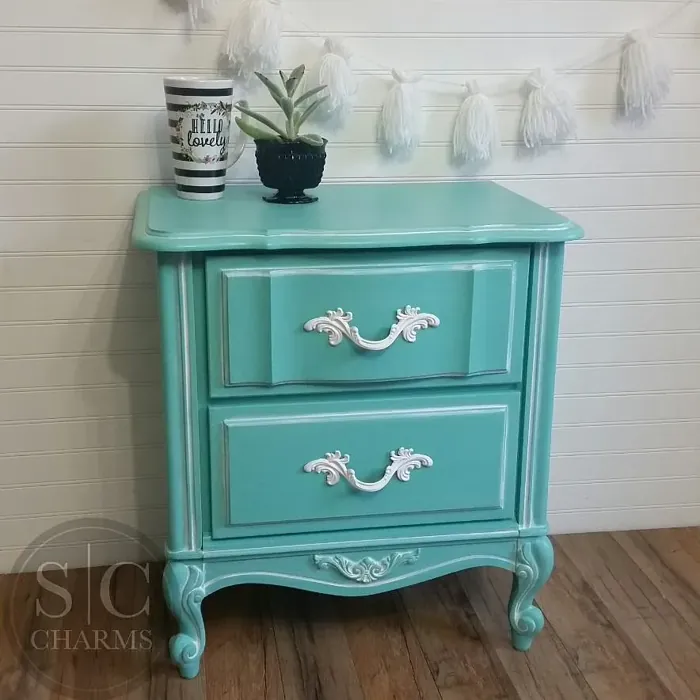 SW Cooled Blue painted furniture color