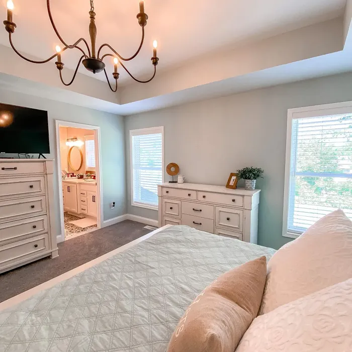 SW Copen Blue bedroom color review