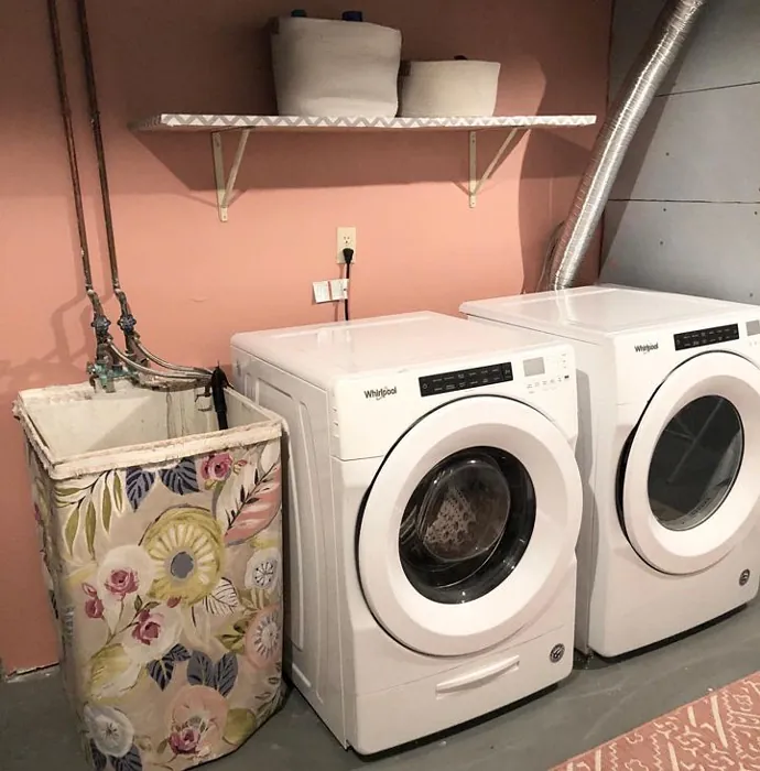 Sherwin Williams Coral Island Laundry Room