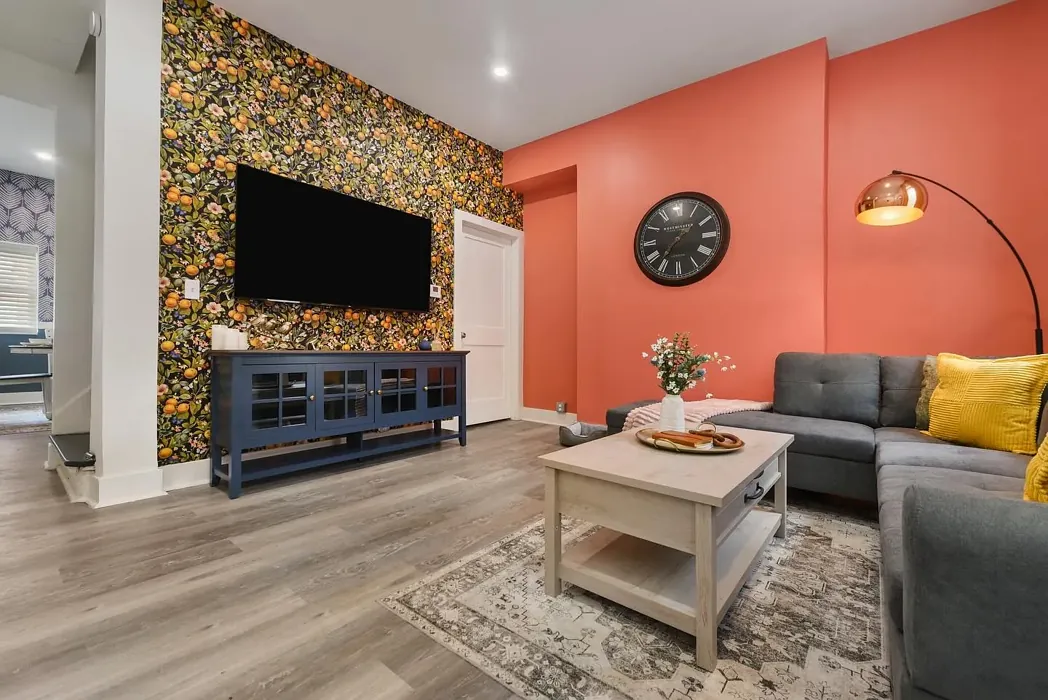 SW Coral Reef living room accent wall