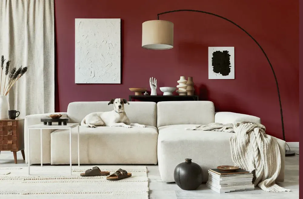 Sherwin Williams Cordial cozy living room